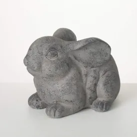 8.5"H Sullivans Charcoal Rabbit Planter, Gray