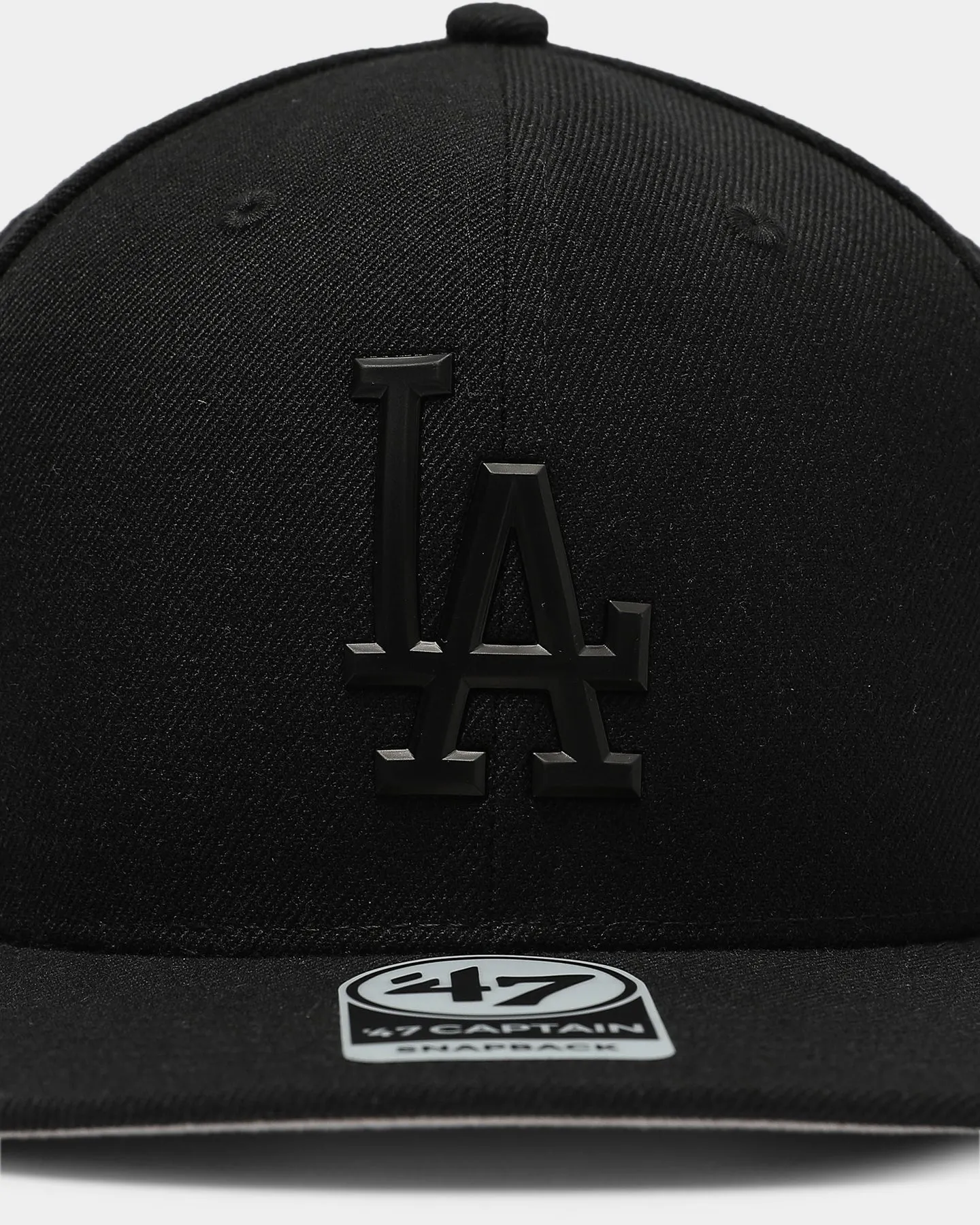 47 Brand Los Angeles Dodgers Matte Captain Snapback Black