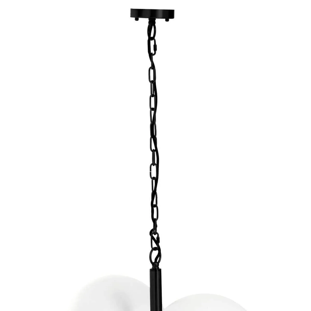 Abira Four Ball Black Pendant Light