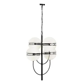 Abira Four Ball Black Pendant Light