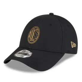 AC Milan Adult Golden 9Forty Cap Cloth Strap Adjustable Football (Soccer) By New Era