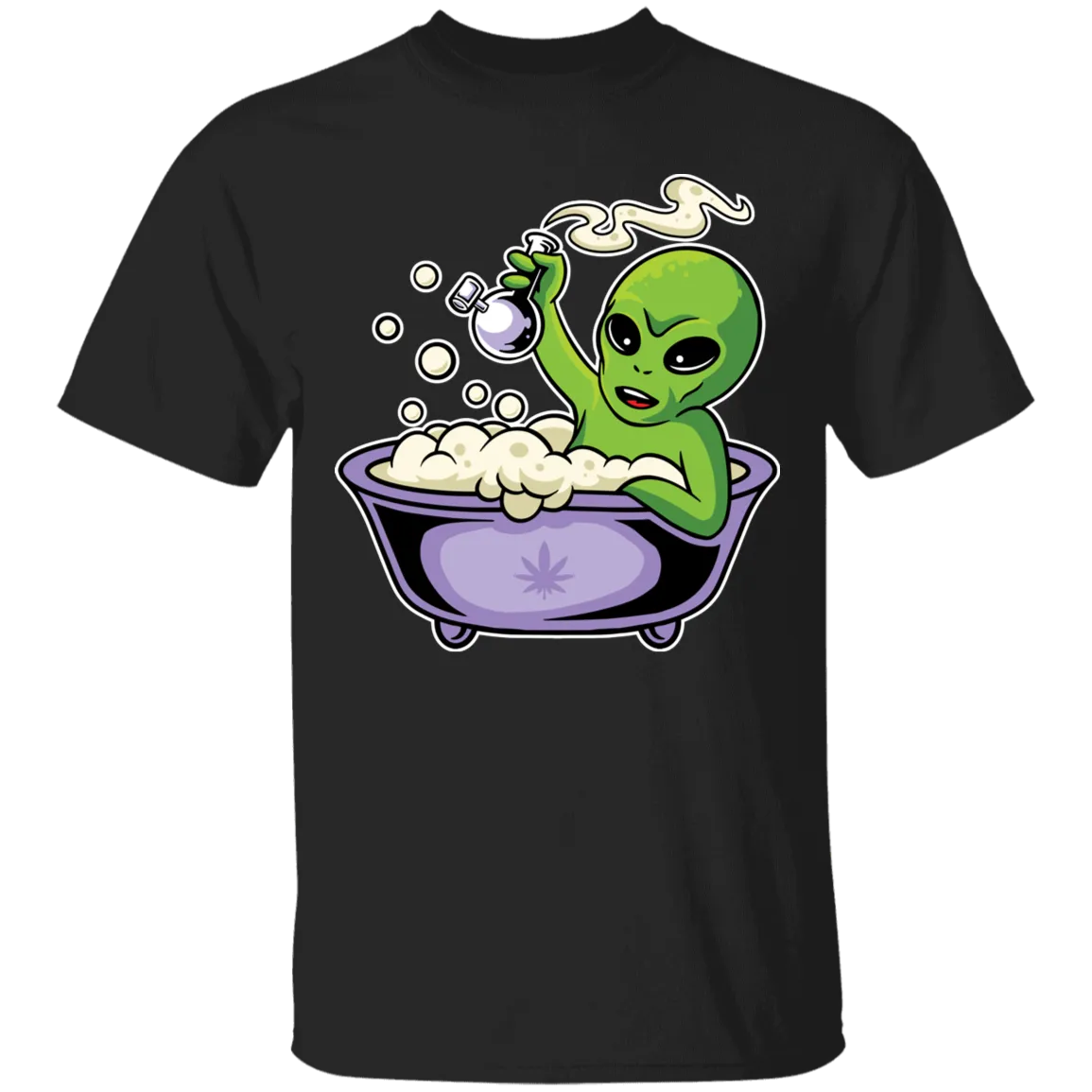 Alien Smoking Bong T-Shirt