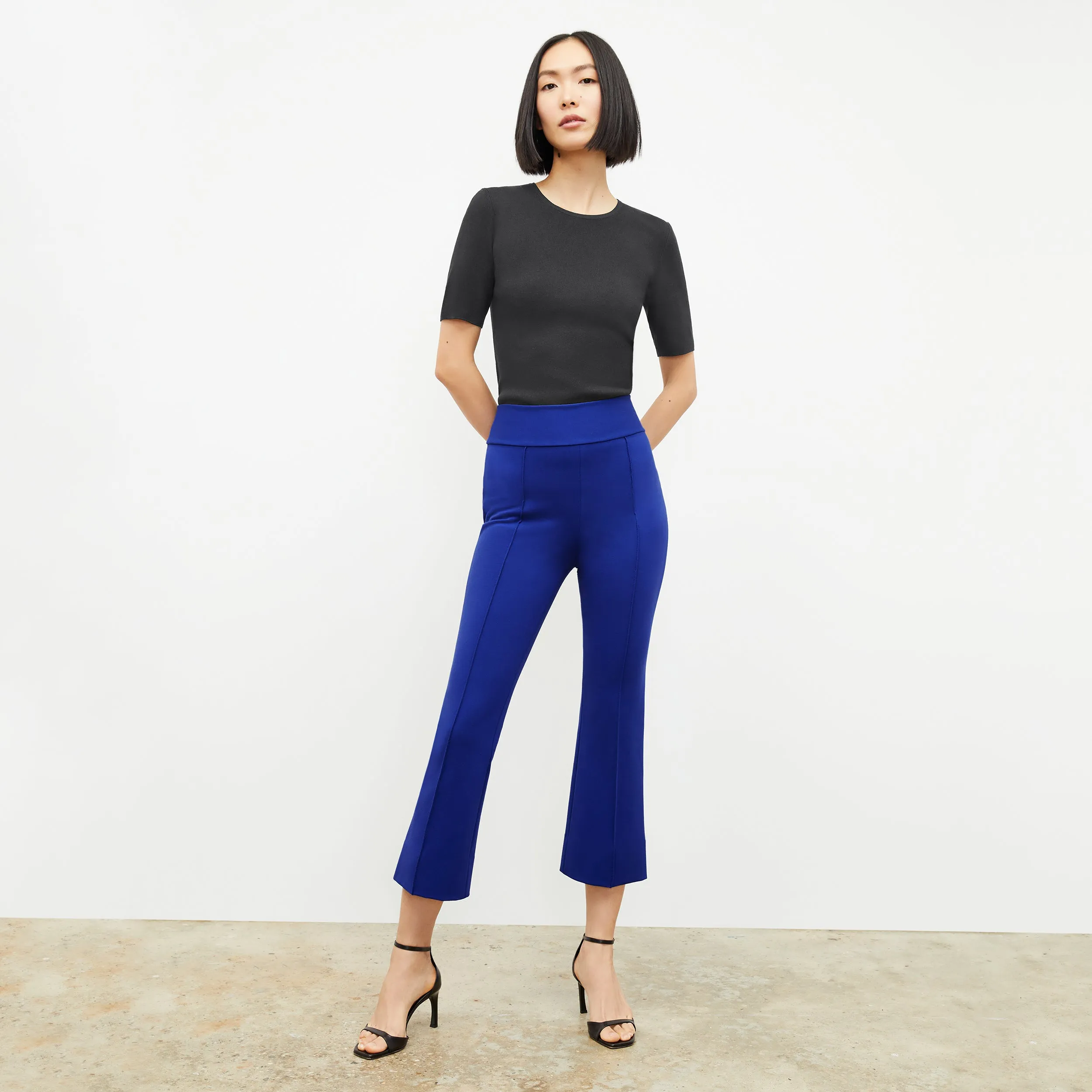 Allyn Pant - Light Ponte :: Electric Blue