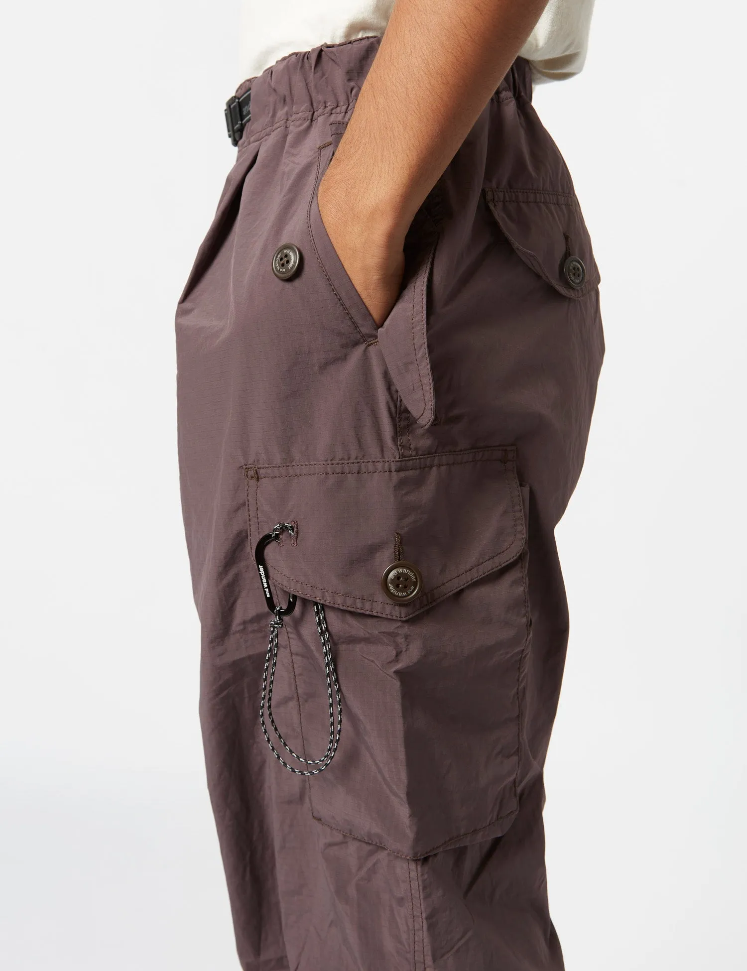 and Wander Oversized Cargo Pants - Brown