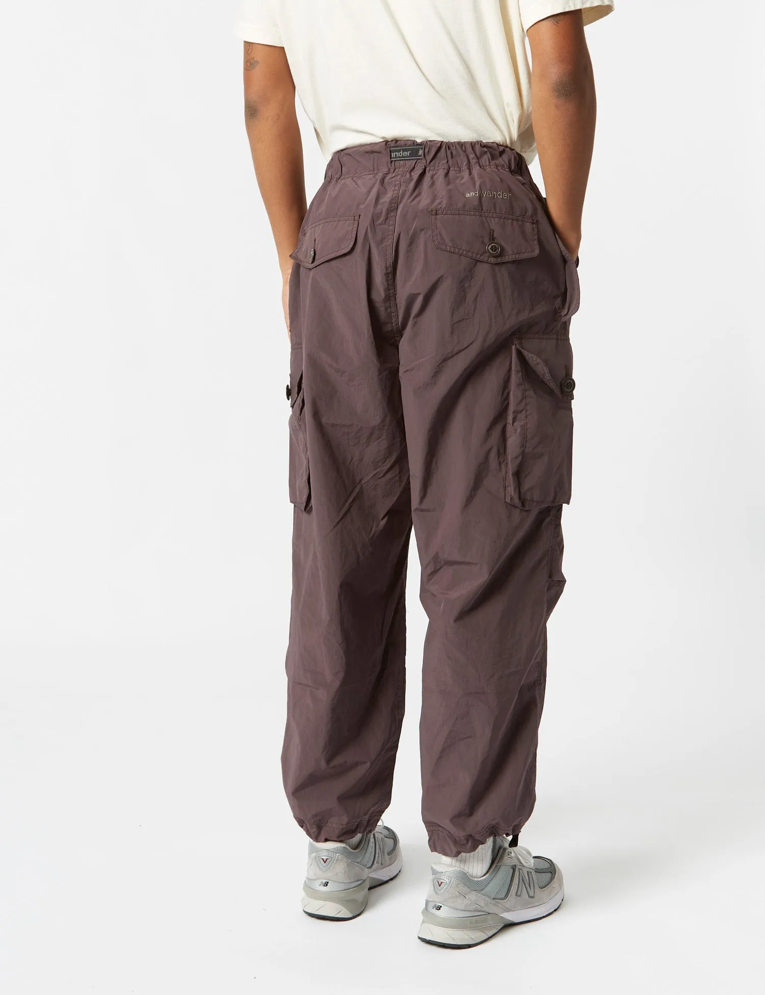 and Wander Oversized Cargo Pants - Brown