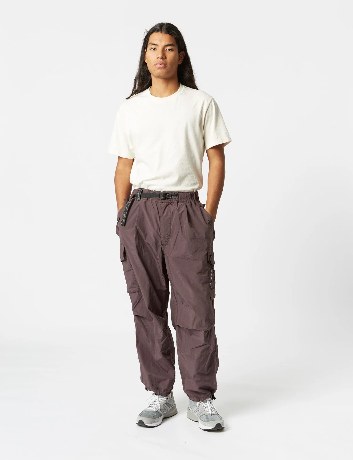 and Wander Oversized Cargo Pants - Brown