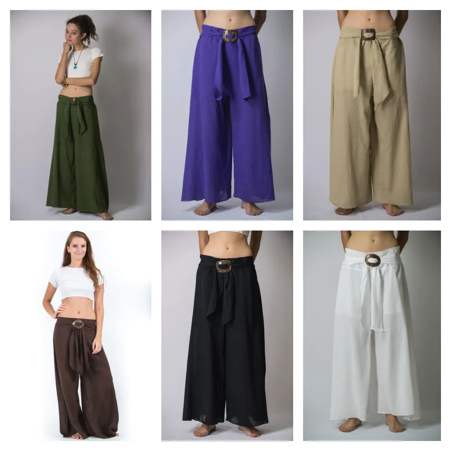 Assorted set of 10 Thailand Super Soft Organic Cotton Wide Leg Yoga Pants