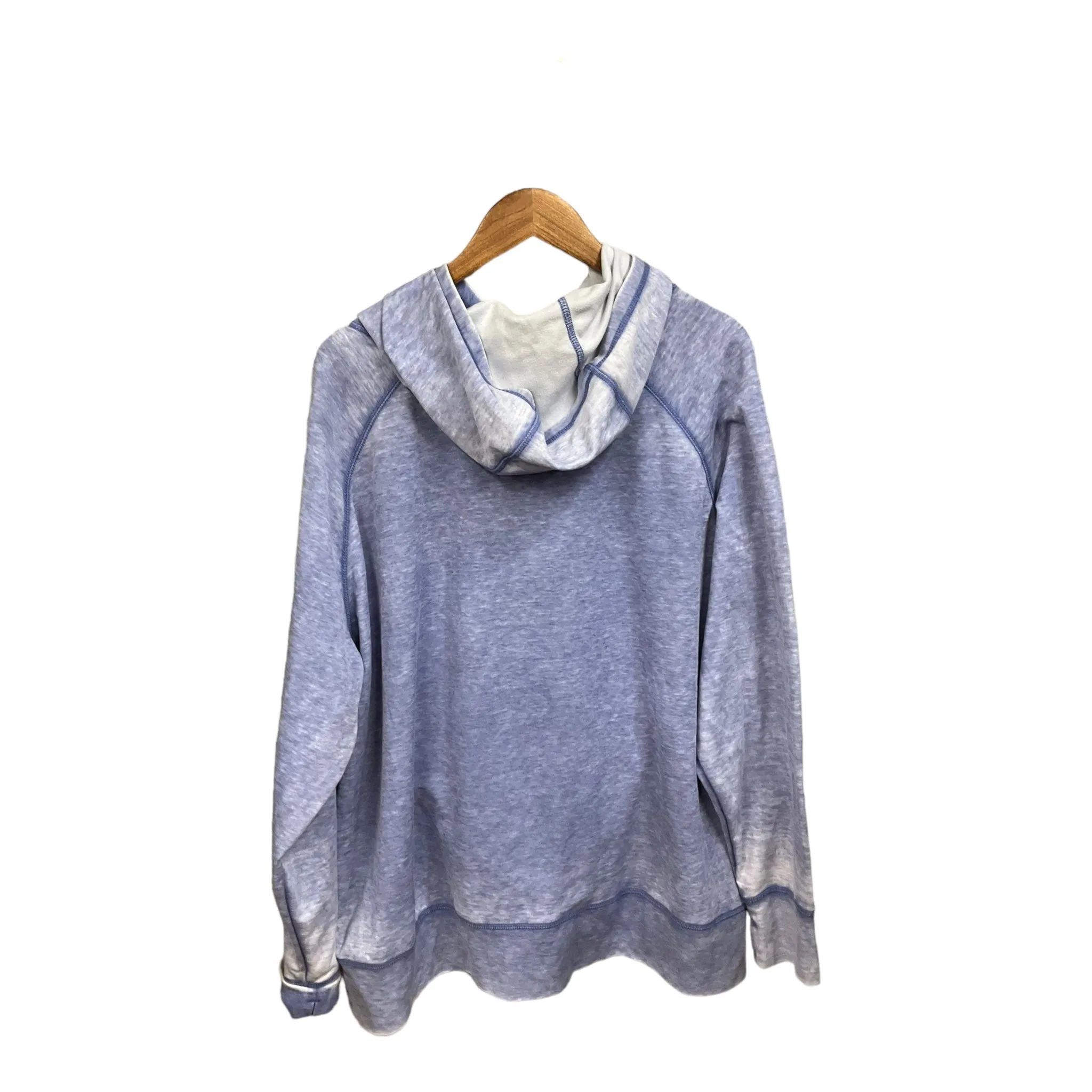 Athletic Top Long Sleeve Hoodie By Clothes Mentor In Blue, Size: 3x