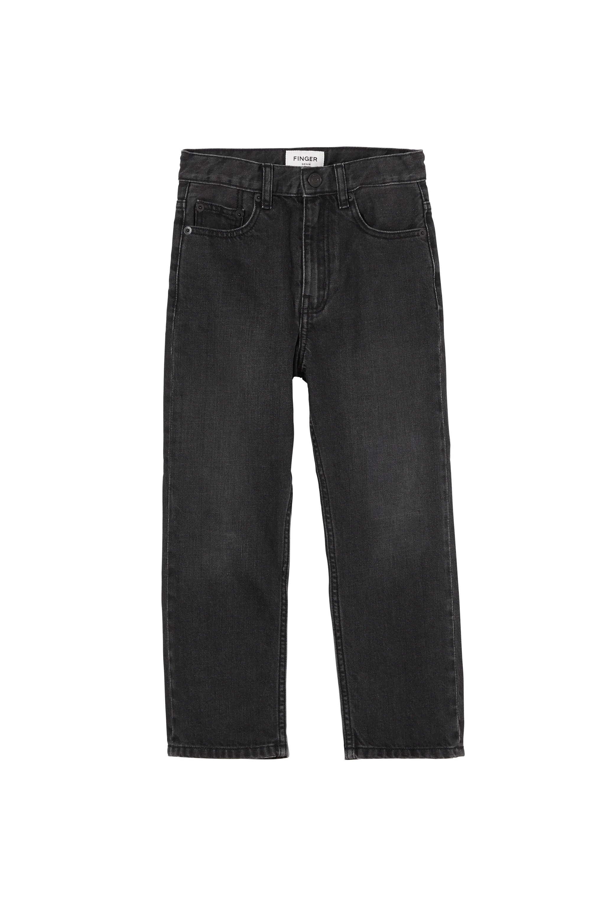 AUSTIN Black Denim - 5-Pocket Loose Fit Jeans