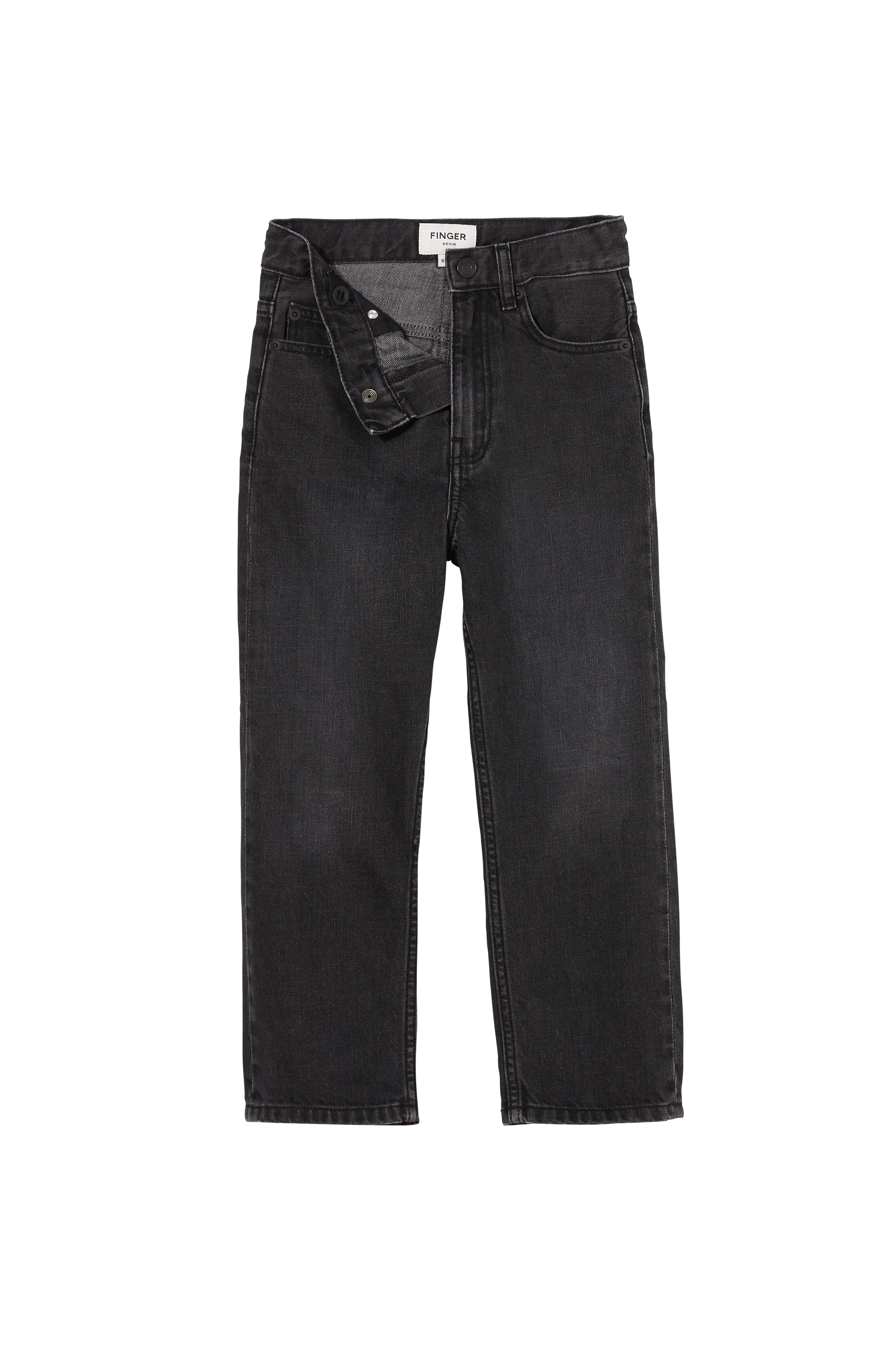 AUSTIN Black Denim - 5-Pocket Loose Fit Jeans