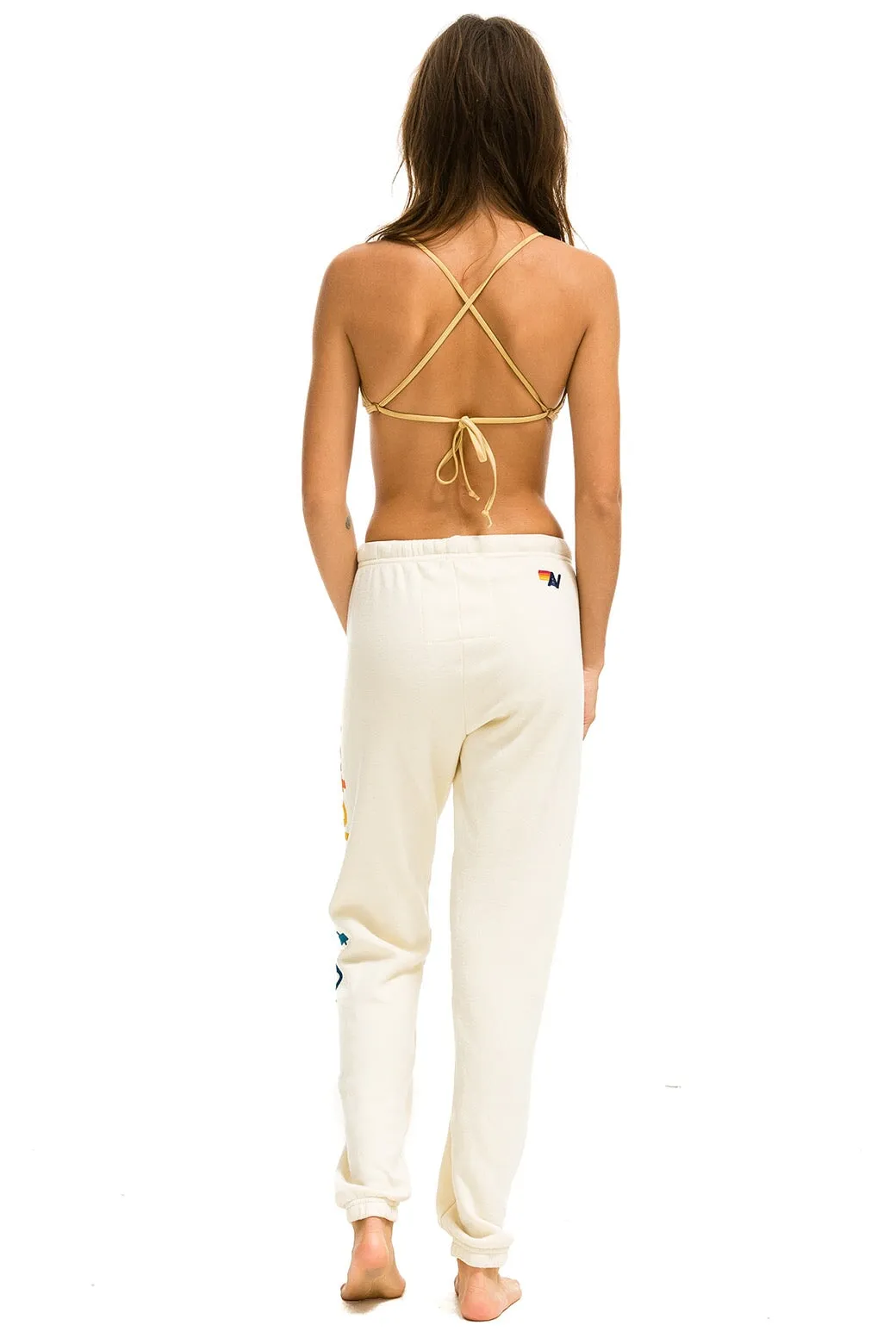 AVIATOR NATION MALIBU SWEATPANTS - VINTAGE WHITE