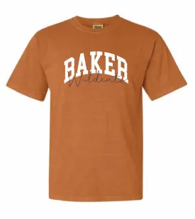 Baker Wildcats Comfort Colors Jackie Tee