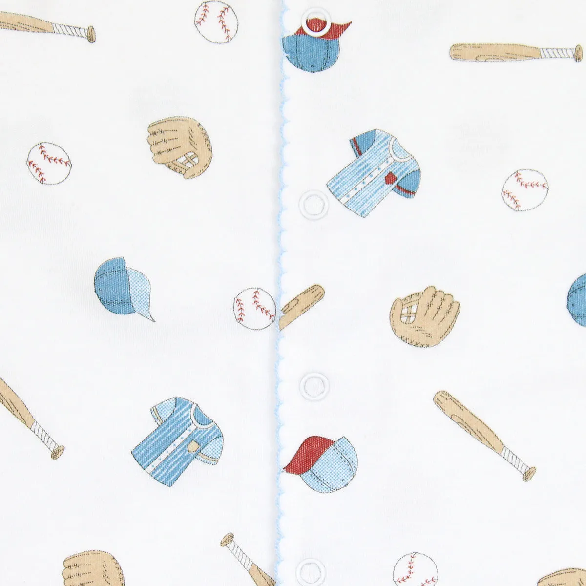 Baseball Printed Romper |  Baby Boy