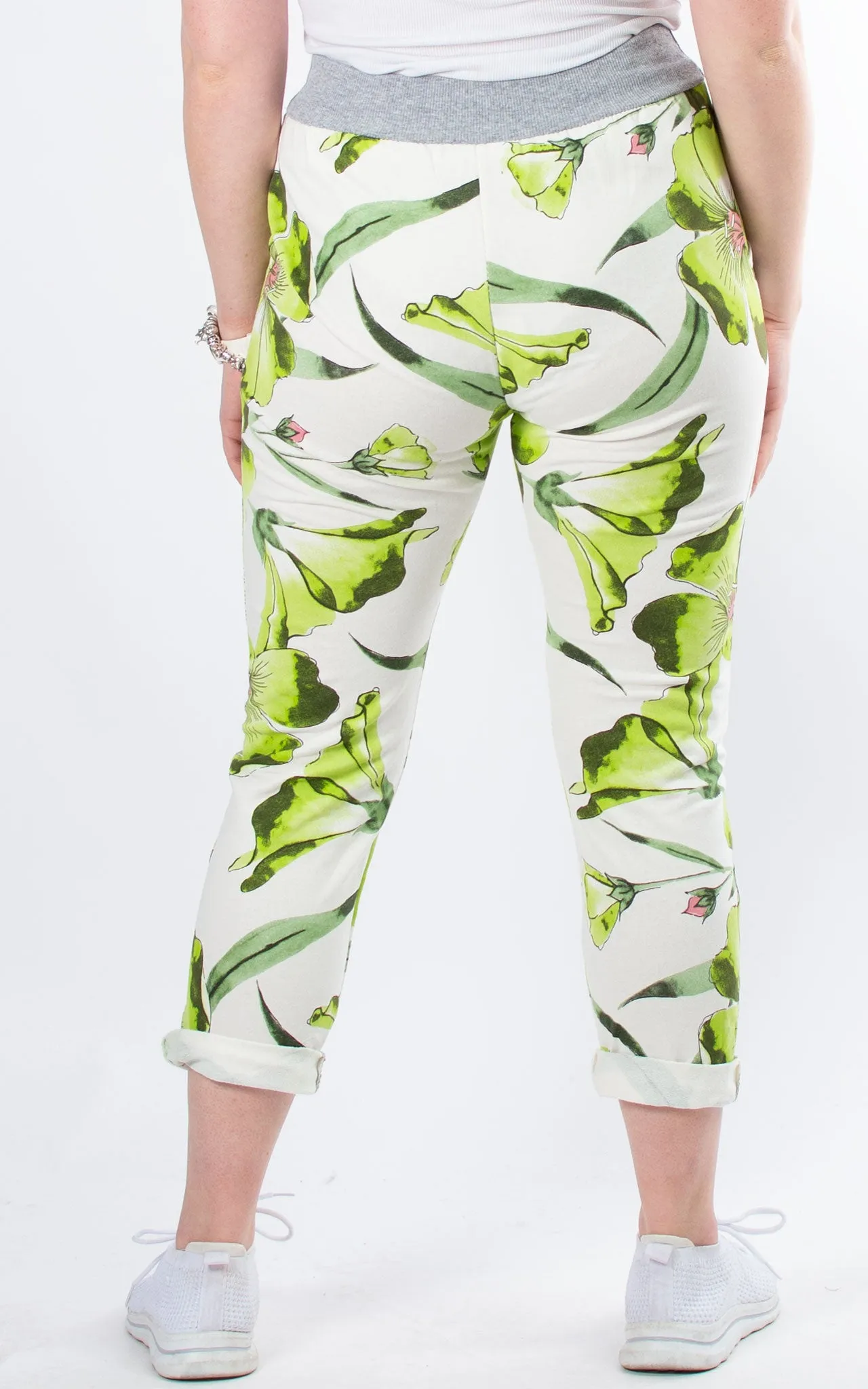 Basic Jogger | Vibrant Flowers | Lime