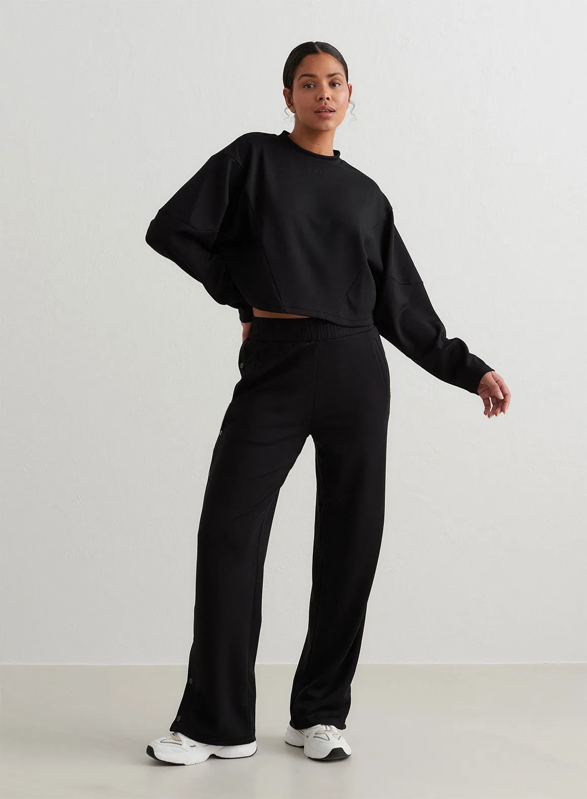 Black Comfy Block Sweatshirt