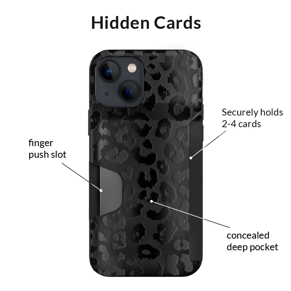 Black Leopard iPhone Wallet Case