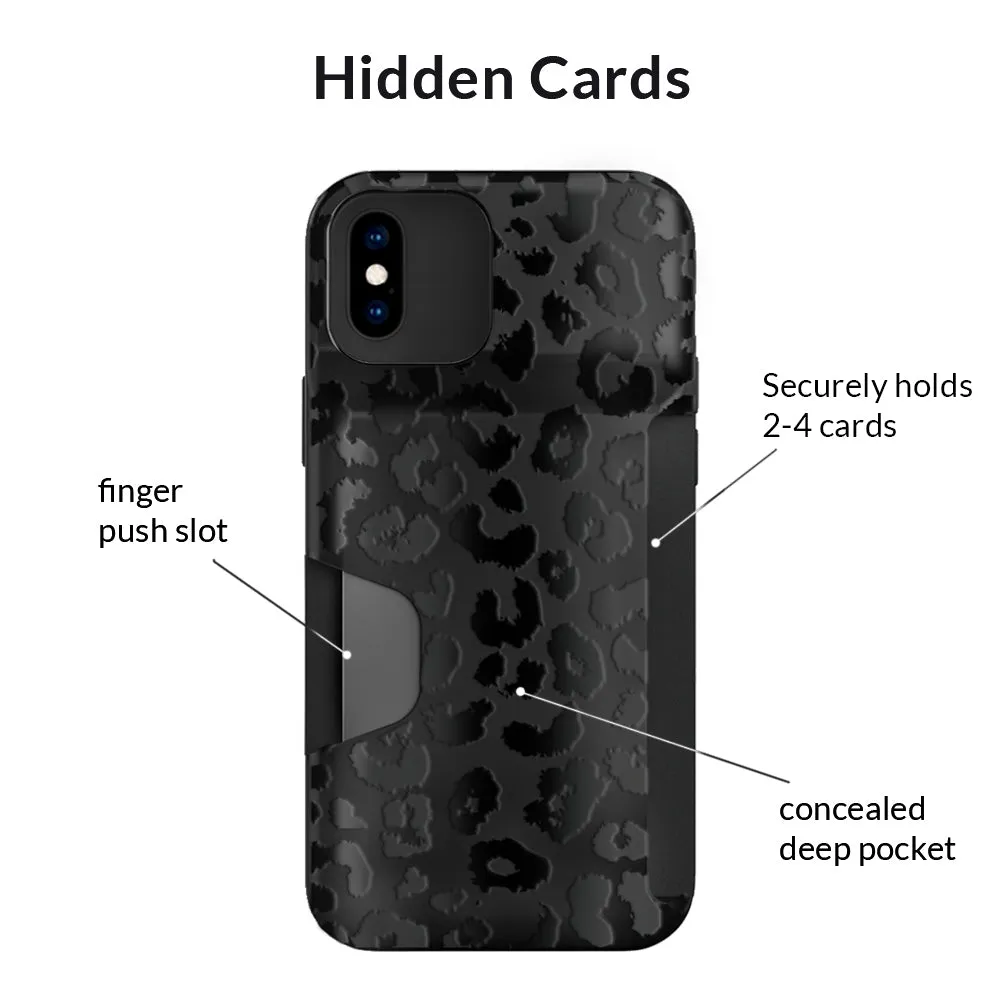 Black Leopard iPhone Wallet Case