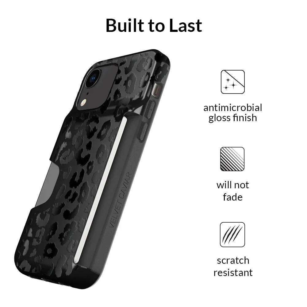 Black Leopard iPhone Wallet Case