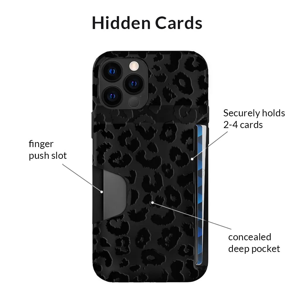 Black Leopard iPhone Wallet Case