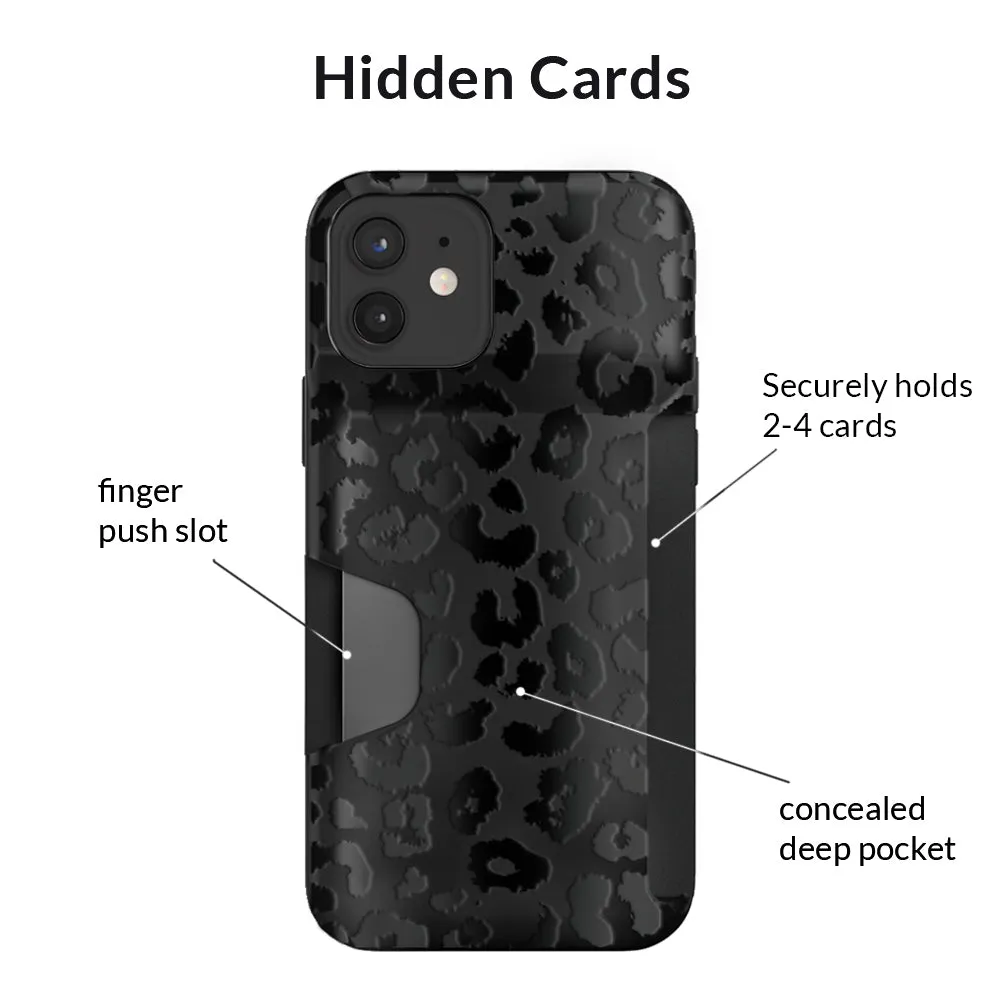 Black Leopard iPhone Wallet Case