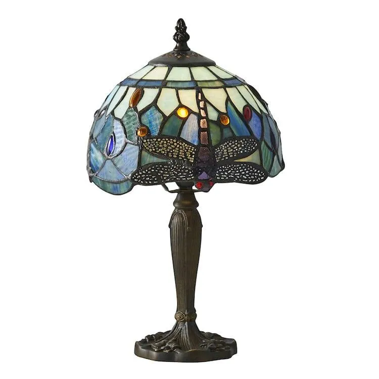 Blue Dragonfly Tiffany Intermediate Table Lamp