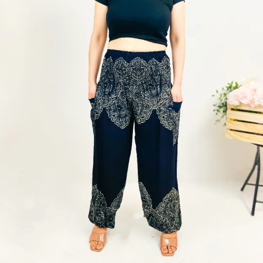 Bohemian Yoga Pant with Side Pockets