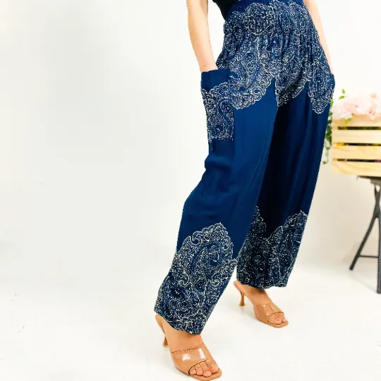 Bohemian Yoga Pant with Side Pockets