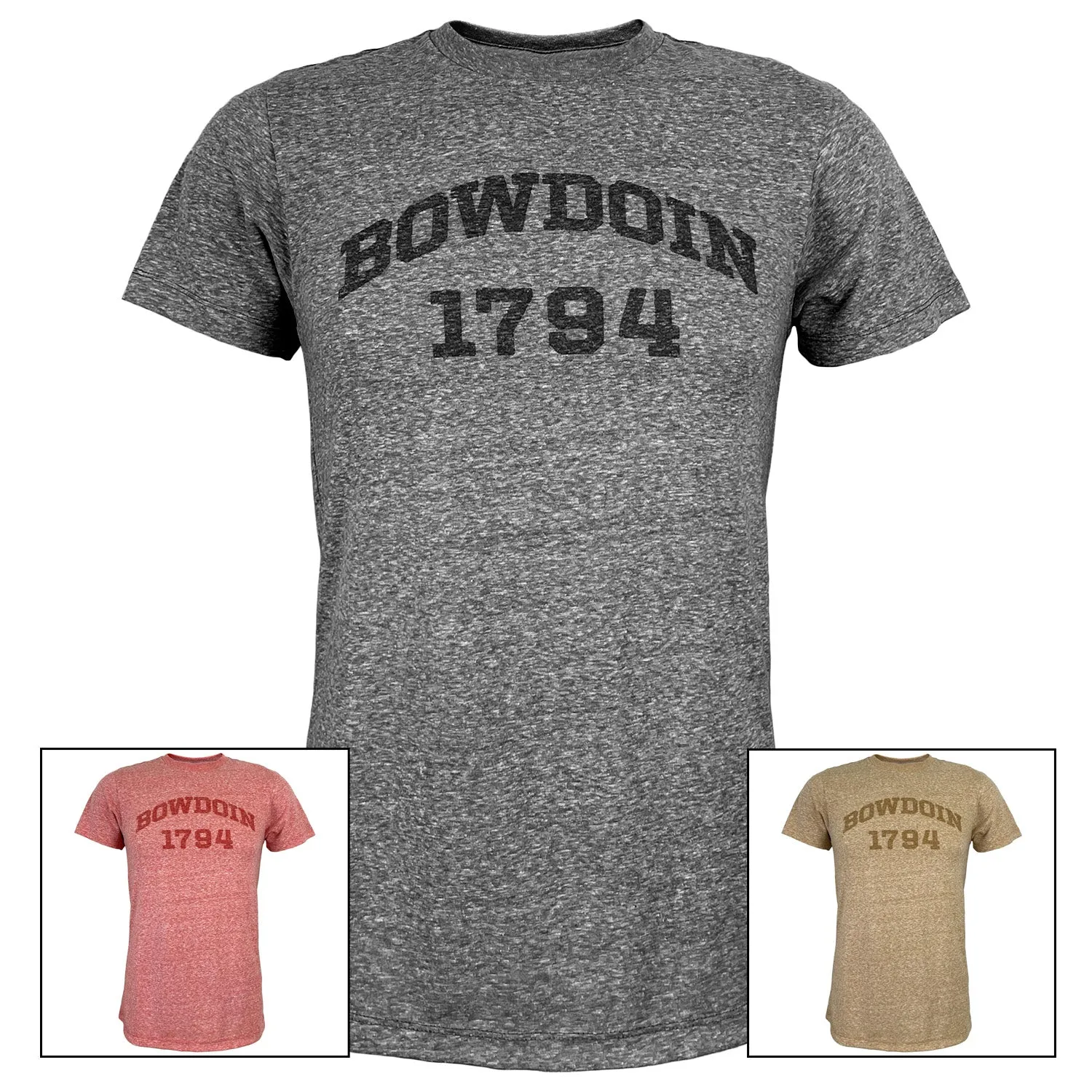 Bowdoin 1794 Bradley Snow Heather Tee from MV Sport