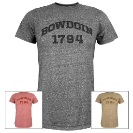 Bowdoin 1794 Bradley Snow Heather Tee from MV Sport