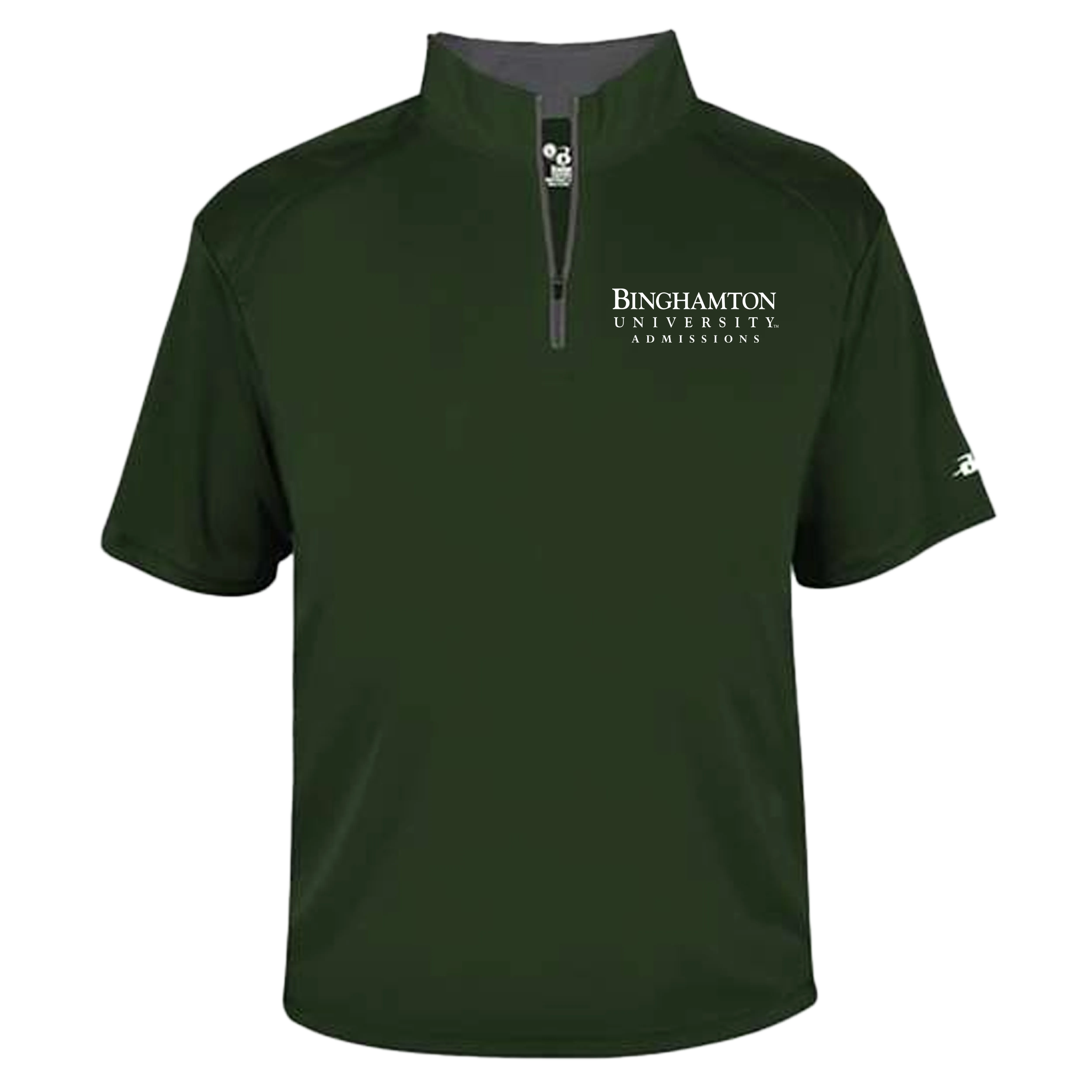 BU Admissions Quarter Zip Tshirt - Title Logo