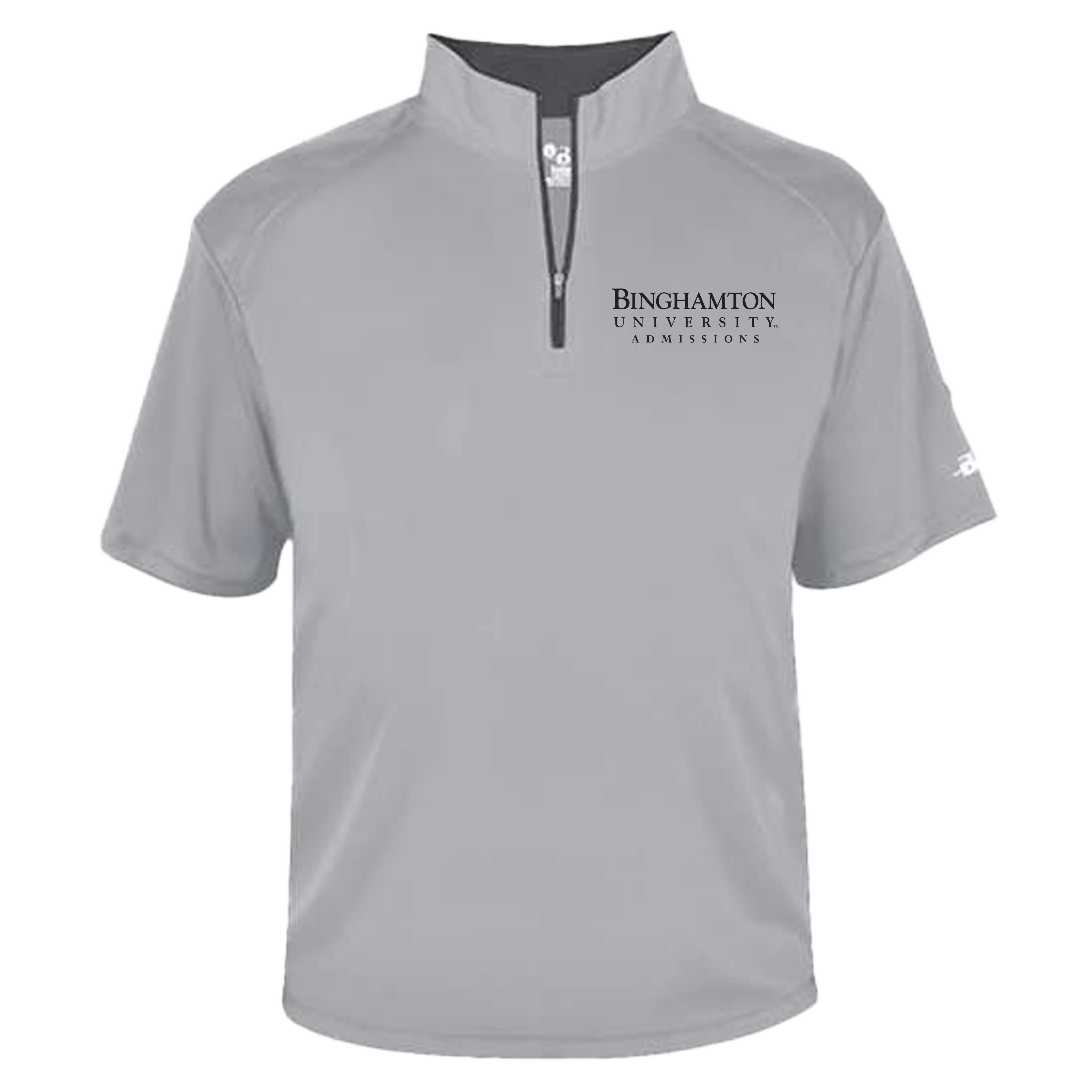 BU Admissions Quarter Zip Tshirt - Title Logo