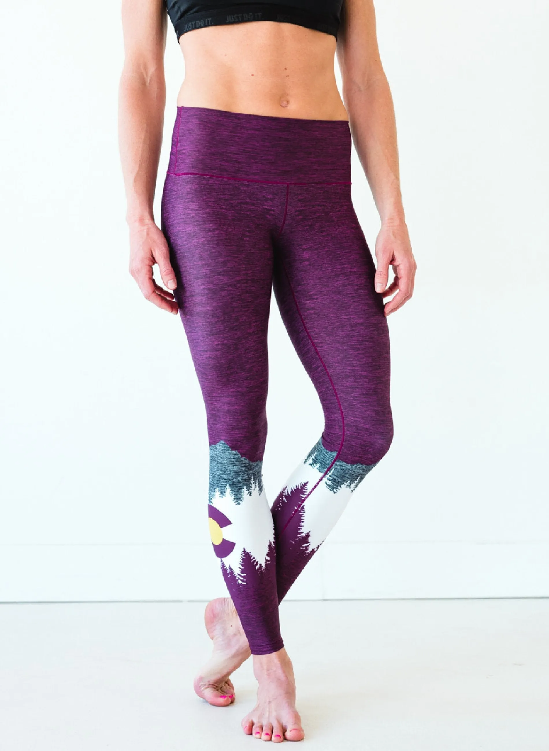 Burgundy Native Yoga Pants