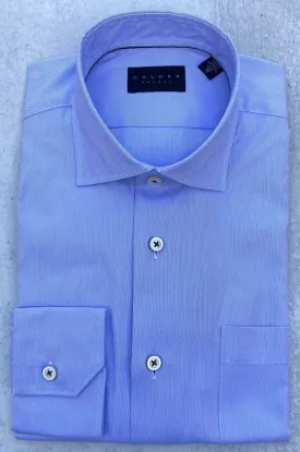 Calder Carmel Luxe Pinpoint Oxford Sport Shirt in Sky Blue