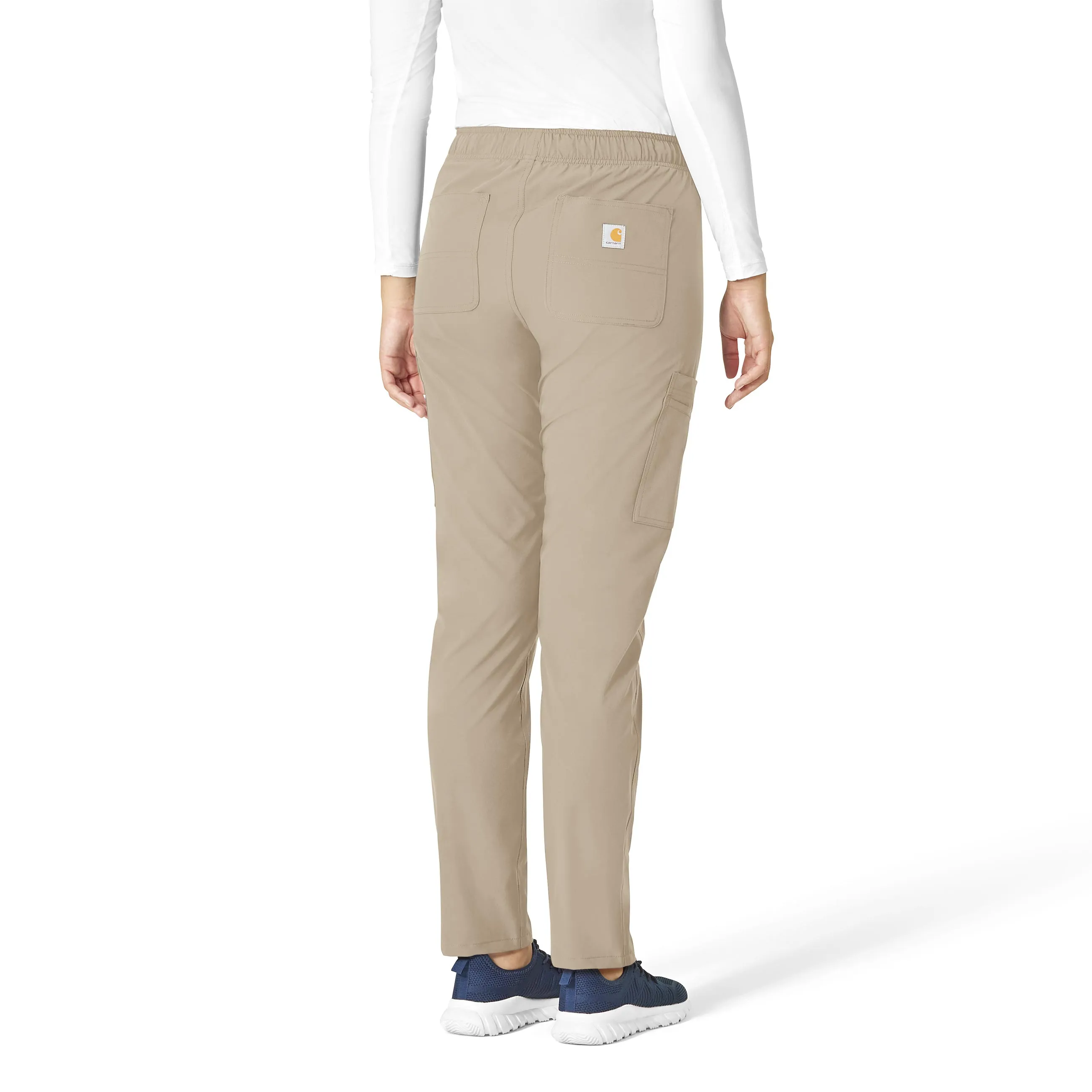 Carhartt Force Essentials Women's Straight Leg Scrub Pant - Khaki