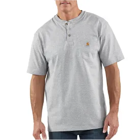 Carhartt - Men's Loose Fit Heavyweight Short Sleeve Pocket Henley T-Shirt - K84