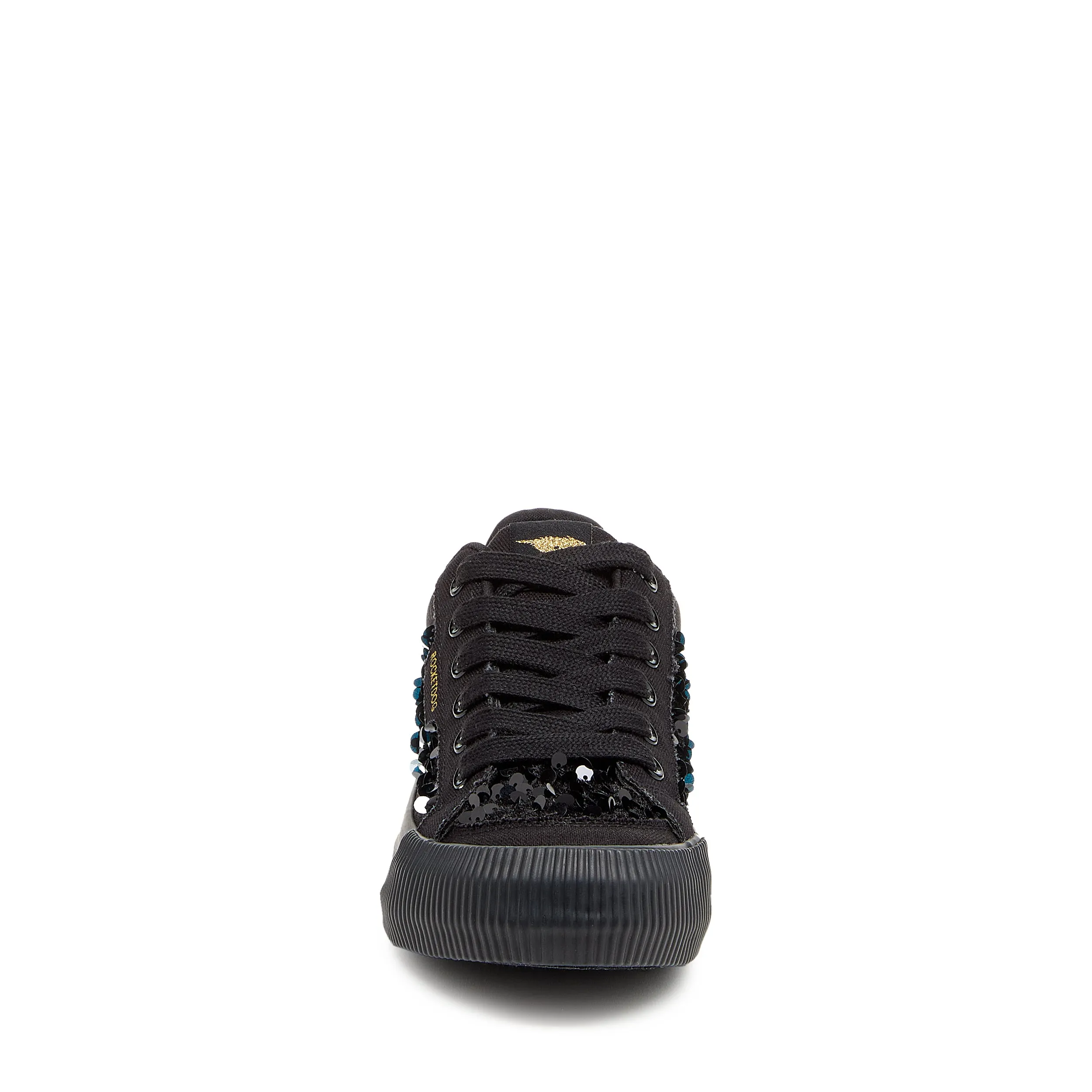 Cheery Black Sequin Trainers