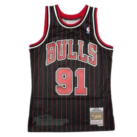 Chicago Bulls 91 Dennis Rodman 1995-96 Hardwood Classics Swingman Alternate Jersey by Mitchell & Ness