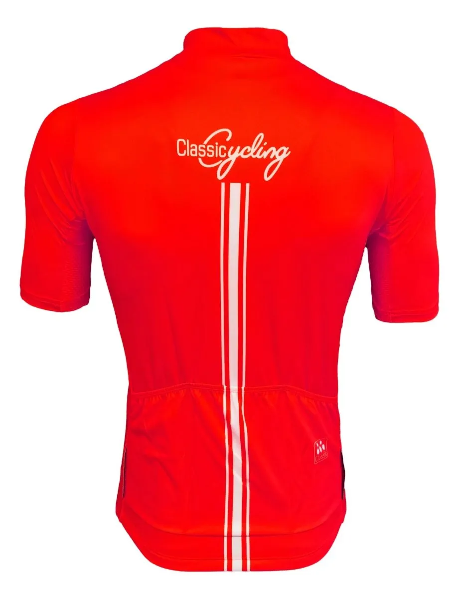 Classic Cycling Flex 2 Jersey Red- Men's