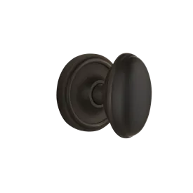 Classic Rosette with Homestead Knob in Oil-Rubbed Bronze