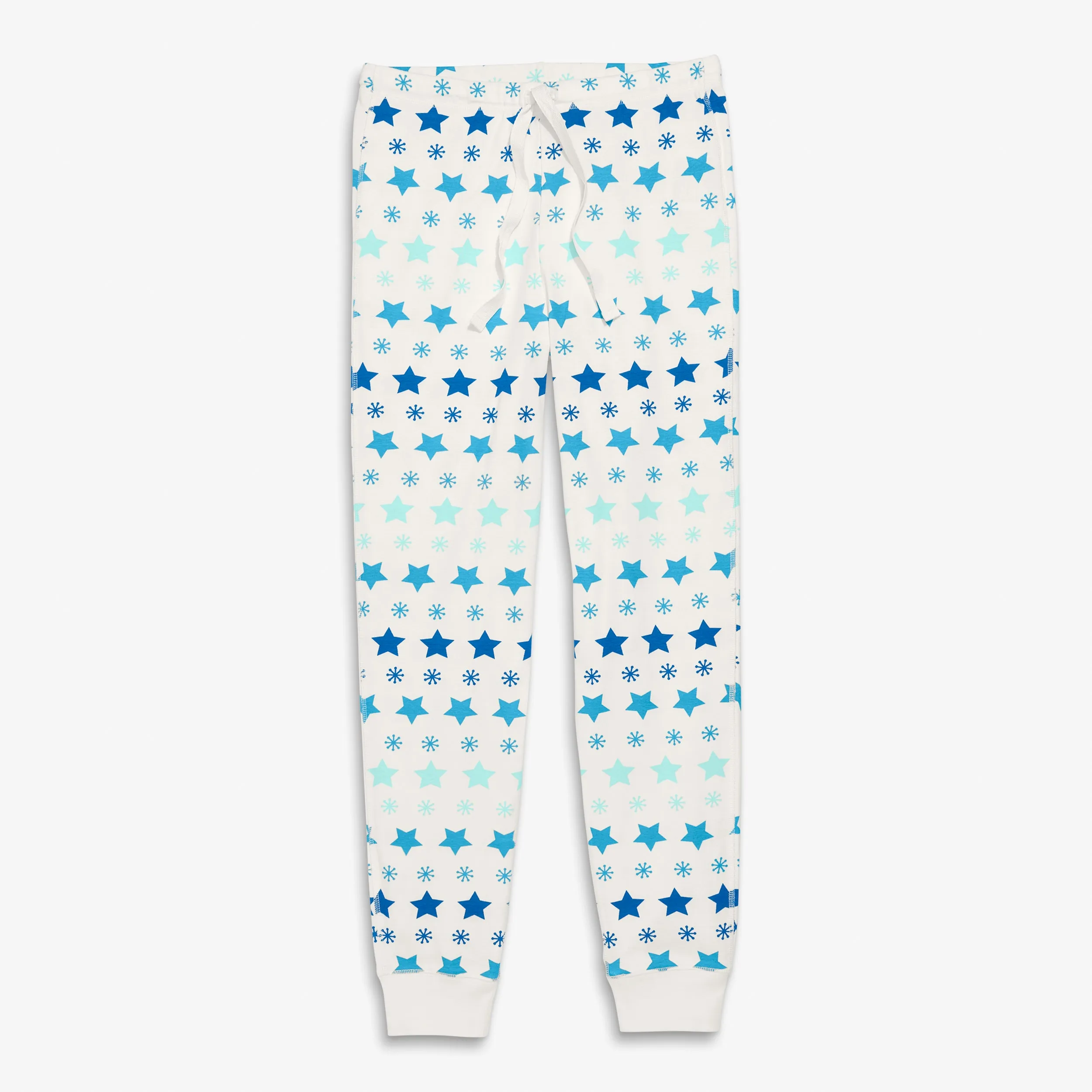 Clearance fit 2 grown-ups organic pj pant in snowy stars