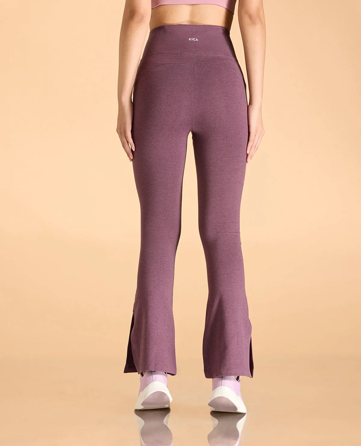 Criss-Cross Cotton Flare Pants