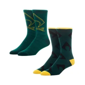 DC COMICS AQUAMAN 2 PACK CREW SOCKS