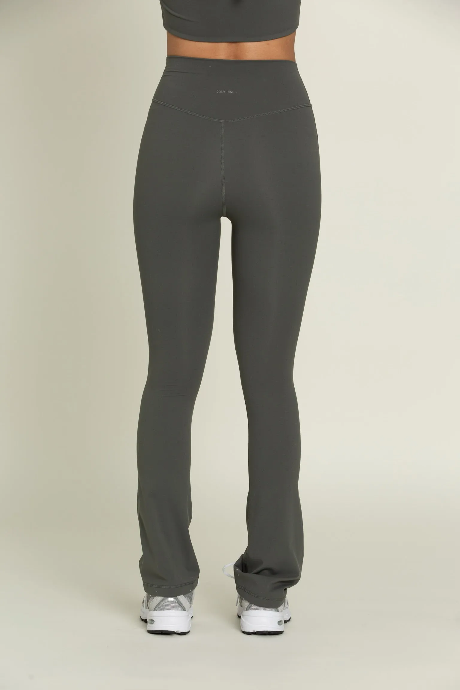 Dull Pine Flare Yoga Pants