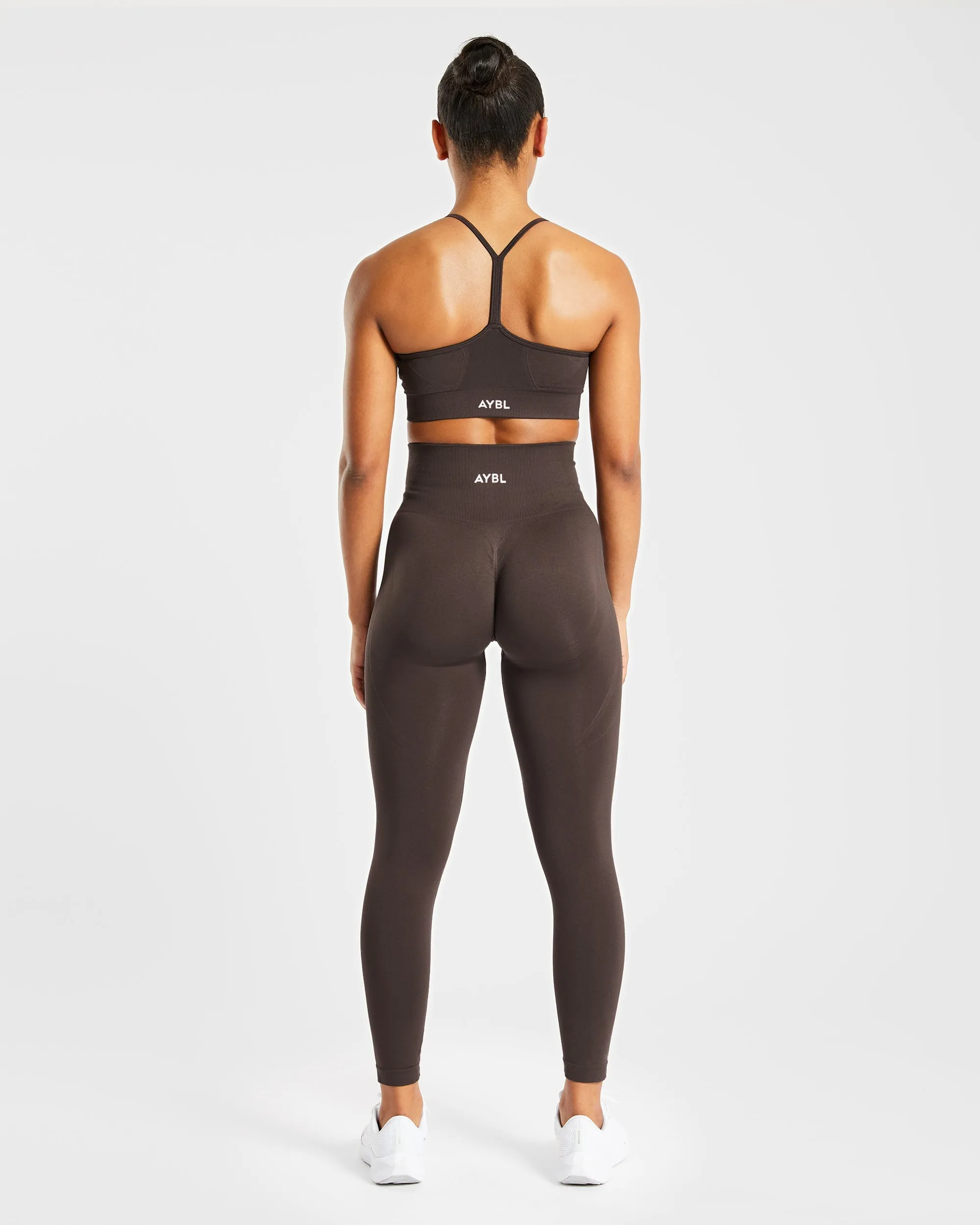 Premium Seamless Leggings in Rich Cocoa Brown - Ultimate Comfort and Style