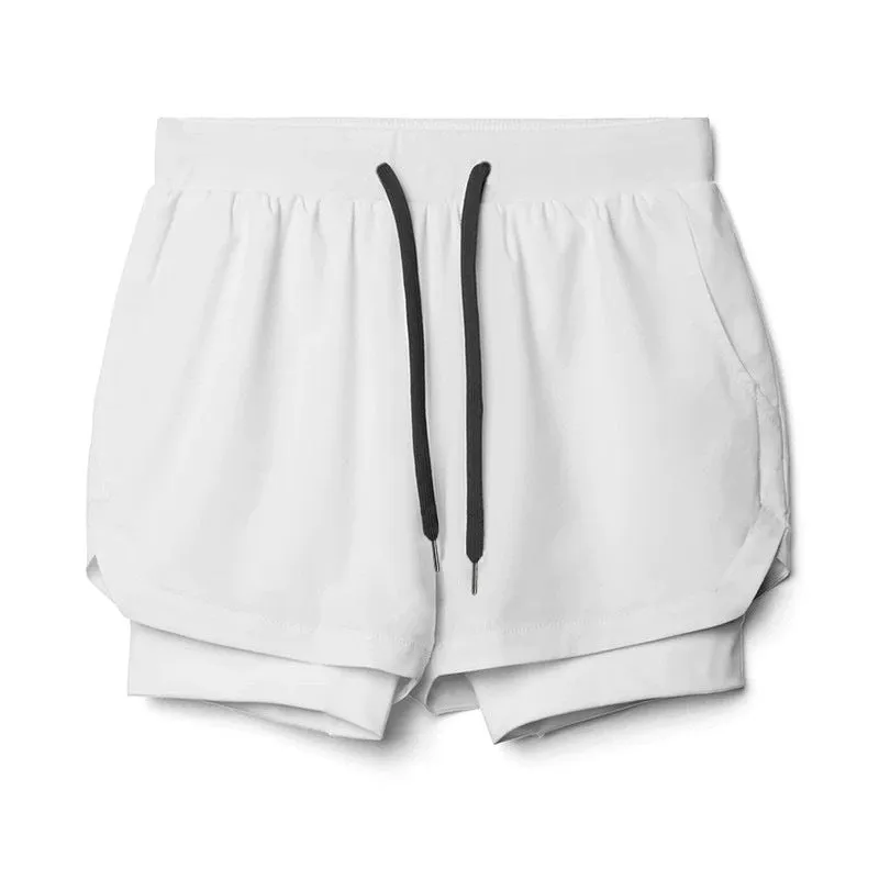 ESSENTIAL QUICK DRY POCKET 2 IN 1 7'' INSEAM ACTIVE SHORTS