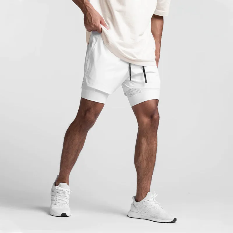 ESSENTIAL QUICK DRY POCKET 2 IN 1 7'' INSEAM ACTIVE SHORTS