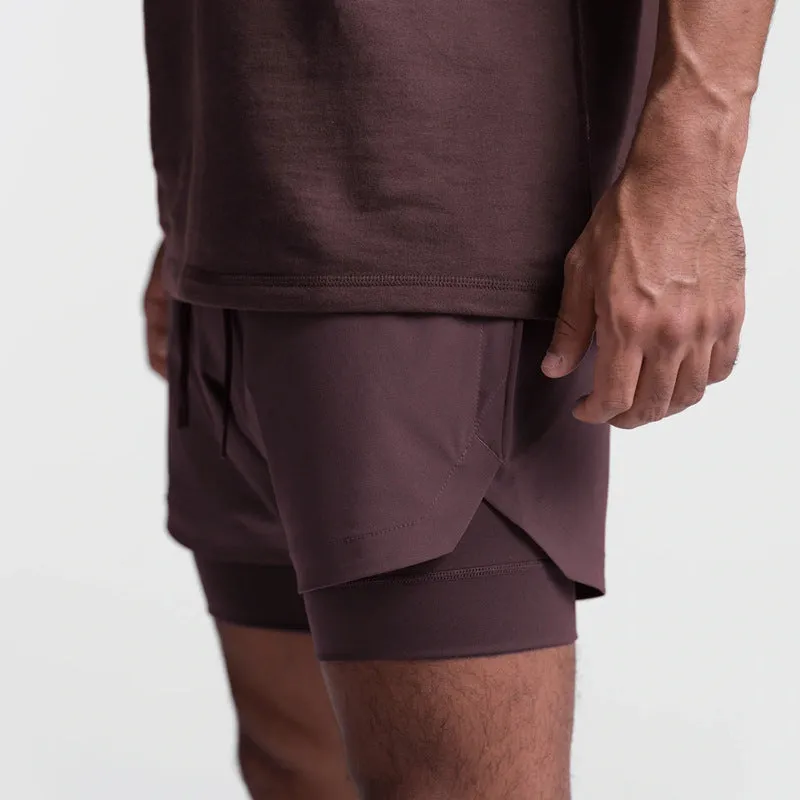 ESSENTIAL QUICK DRY POCKET 2 IN 1 7'' INSEAM ACTIVE SHORTS