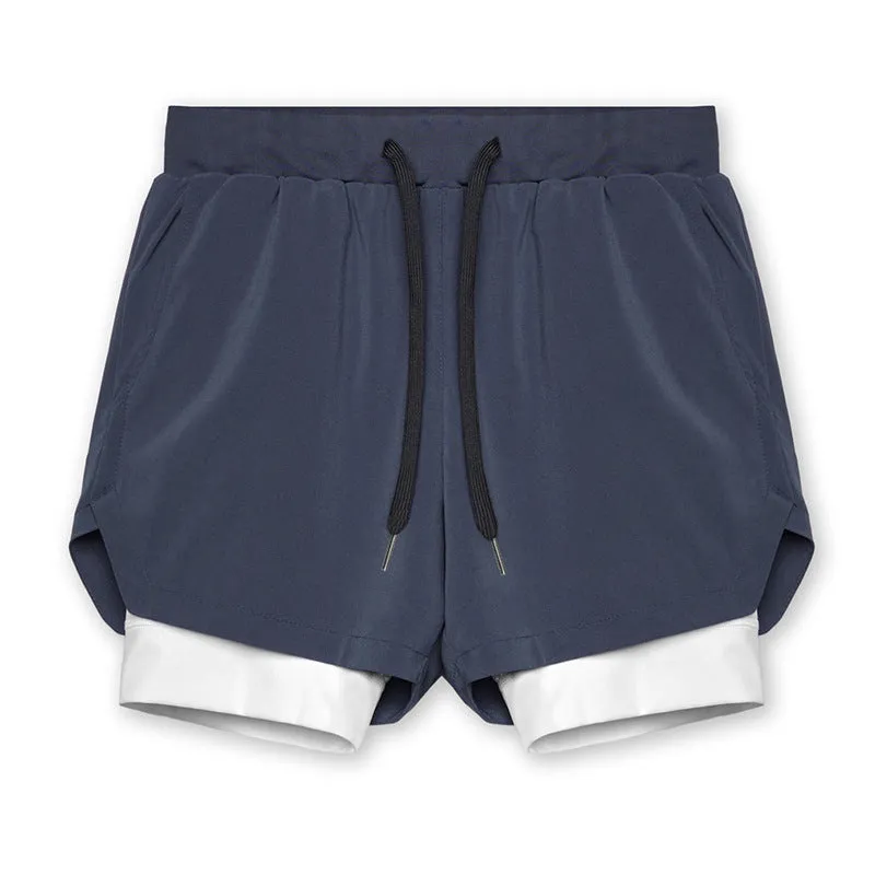 ESSENTIAL QUICK DRY POCKET 2 IN 1 7'' INSEAM ACTIVE SHORTS