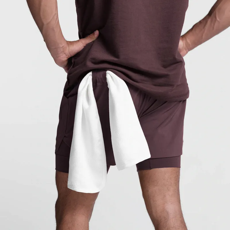 ESSENTIAL QUICK DRY POCKET 2 IN 1 7'' INSEAM ACTIVE SHORTS