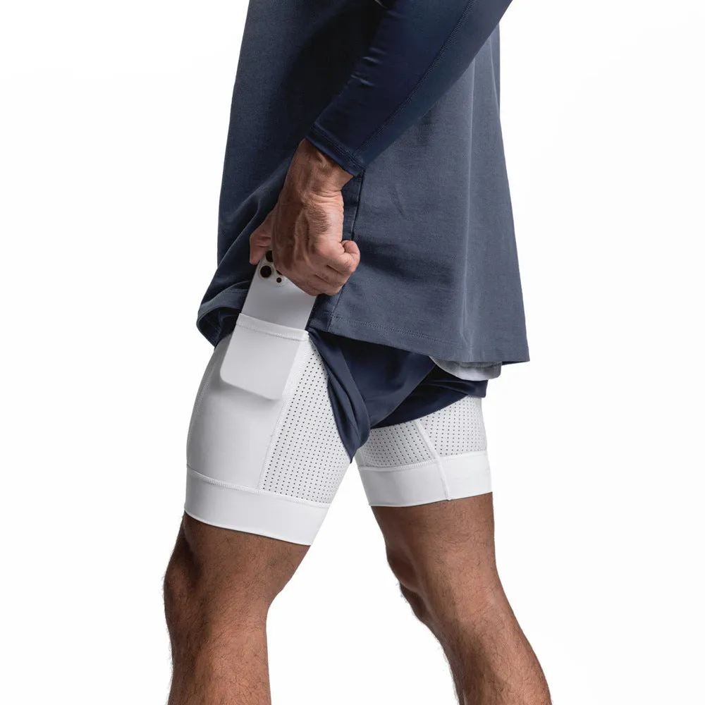 ESSENTIAL QUICK DRY POCKET 2 IN 1 7'' INSEAM ACTIVE SHORTS